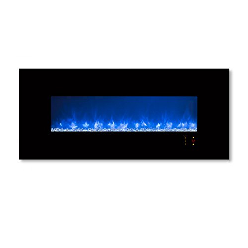 Modern Flames CLX-2 Series Electric Fireplace with Black Glass Front  60-Inch - B01LZ3ZYH3